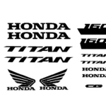adesivi Moto - 13 adesivi HONDA TITAN 160