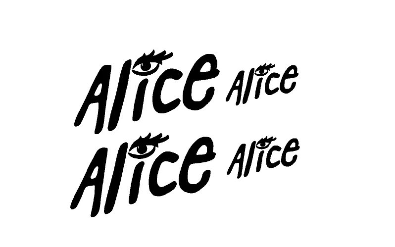 adesivi Moto - 4 adesivi Alice - stickers Alice ducati