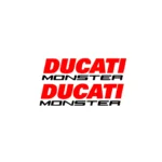 adesivi Moto Carene - 2 adesivi Ducati Monster - Stickers Ducati
