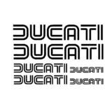adesivi Moto Carene - 6 adesivi Ducati Old -