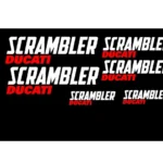 adesivi Moto - 6 adesivi Ducati Scrambler