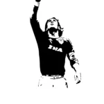 adesivi Muro - 1 wall-stickers - Francesco Totti - Roma - 51 cm x 1 mt