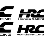 adesivi Moto - 6 adesivi HRC - stickers Honda Racing Mod.2