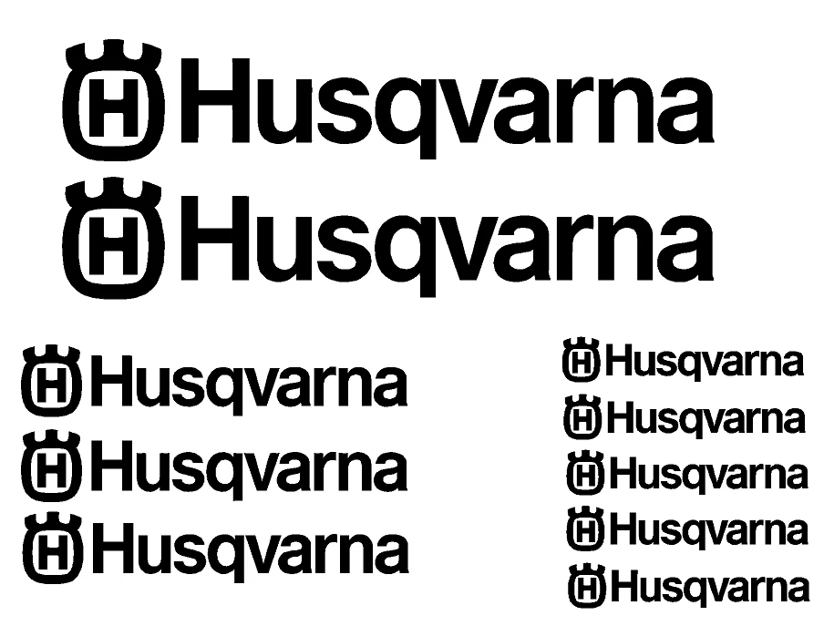 adesivi Moto - 10 adesivi Husqvarna - stickers Husqvarna