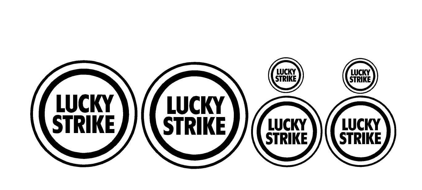 adesivi Moto 6 adesivi Lucky Strike