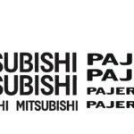Adesivo Mitsubishi Auto - 10 adesivi Mitsubishi Pajero Adesivi - Pajero
