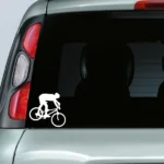 Adesivo Auto - Mountain bike biker adesivo