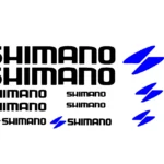 adesivi bici - 14 adesivi SHIMANO + LOGHI - stickers SHIMANO