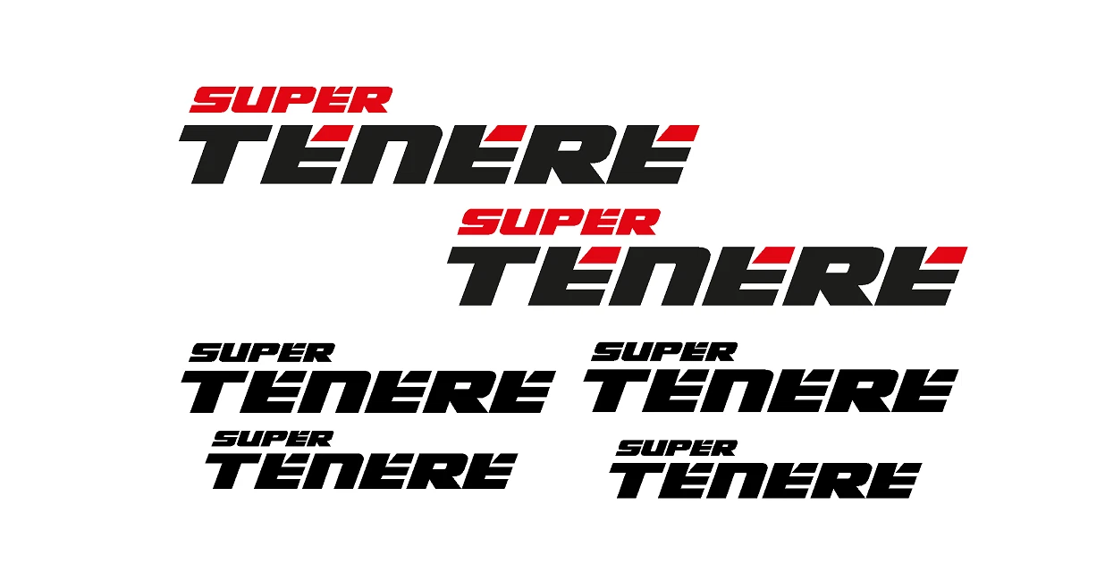 adesivi Moto - 6 adesivi Super Tenere - Stickers Super Tenere