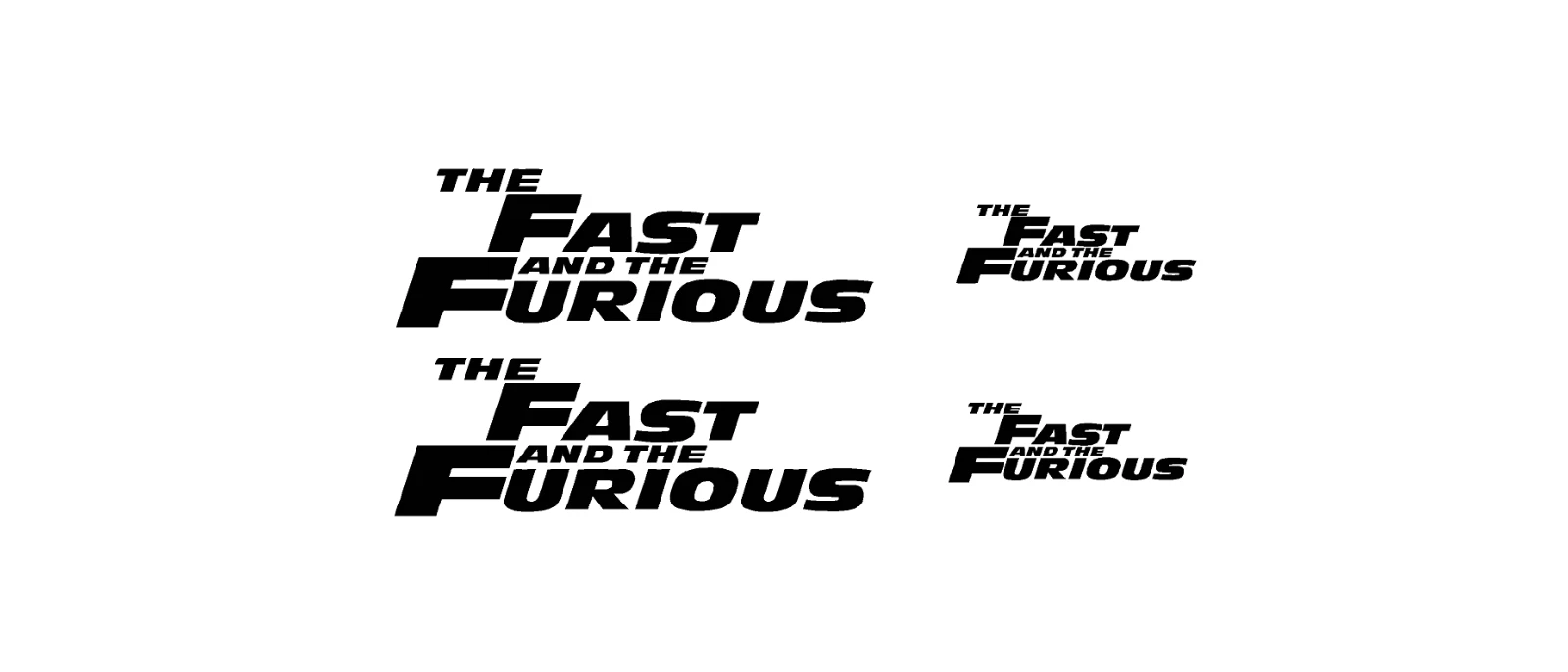 Adesivo Auto / tuning - 4 Adesivi THE FAST AND THE FURIOUS
