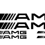 Adesivo Auto / tuning / bici - 6 Adesivi AMG - Stickers AMG