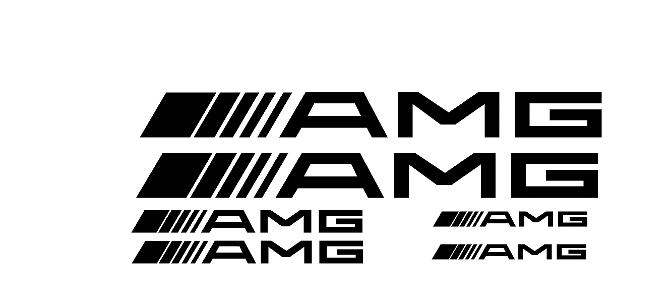 Adesivo Auto / tuning / bici - 6 Adesivi AMG - Stickers AMG