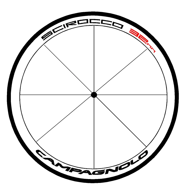 adesivi cerchio bici - Campagnolo scirocco