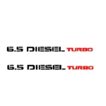 adesivi Auto / 4x4 - 2 adesivi 6.5 diesel turbo - stickers 4x4