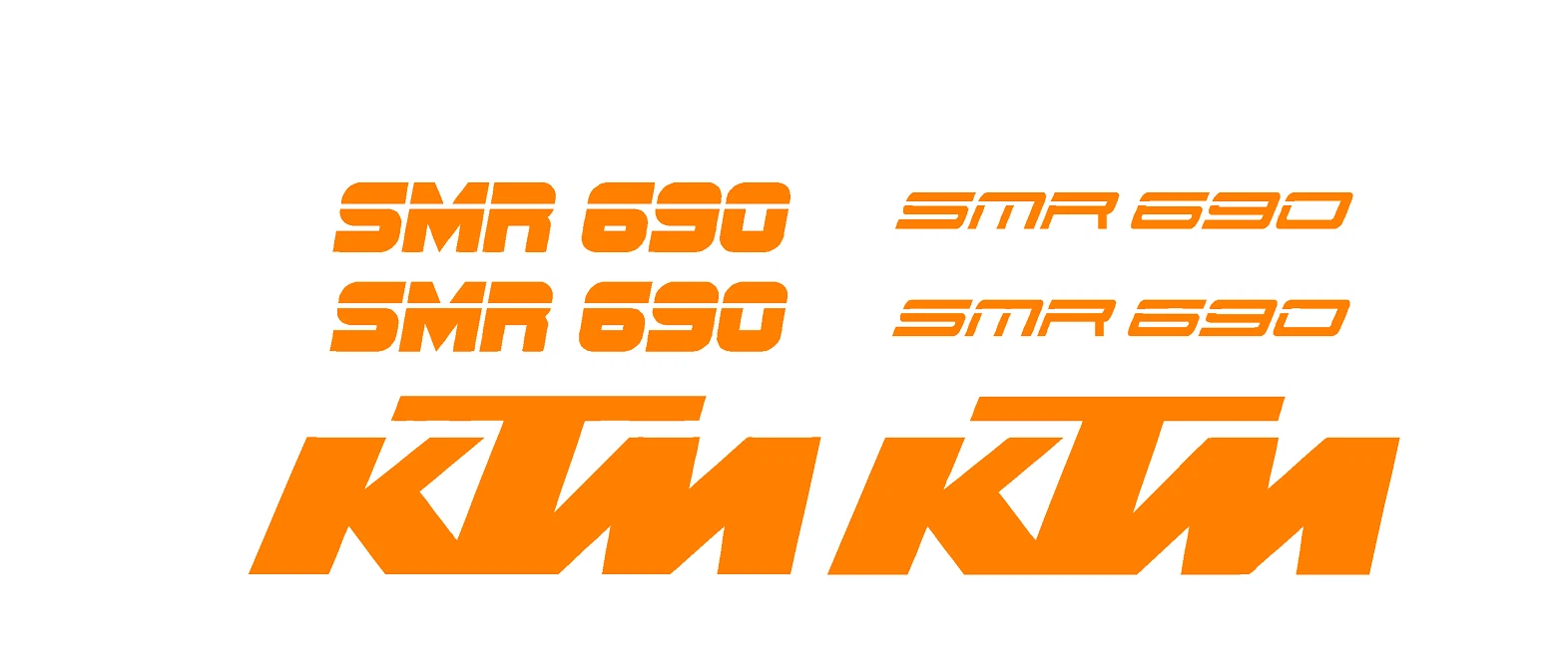 adesivi Moto - 6 adesivi ktm smr 690- stickers ktm Replica