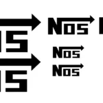 Adesivo Auto / tuning - 8 Adesivi Nos - Stickers Nos