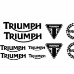 Adesivi Moto - 10 adesivi Triumph Logo - 10 Pz