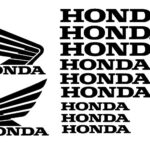 adesivi Moto - kit 11 adesivi Honda