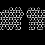 adesivi Moto Carene - 2 adesivi Stickers Honeycomb
