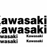 adesivi Moto 12 adesivi Kawasaki Logo River Mark Stickers Kawasaki