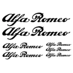 adesivi Moto - 7 adesivi Alfa Romeo - stickers Alfa Romeo