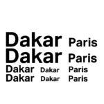 Adesivo Auto / moto - DAKAR Paris - Set di 10 Adesivi