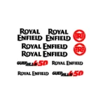 adesivi Moto - 10 adesivi Royal Enfield Guerrilla 450 - stickers Guerrilla 450