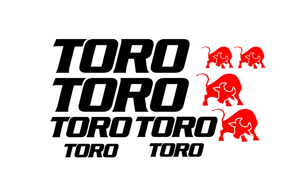 adesivi Moto Carene - 10 adesivi Toro - Stickers Toro