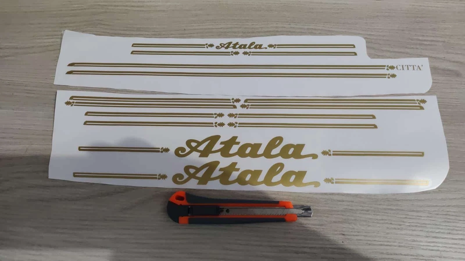 adesivi bici - 11 Adesivi Atala Citta 28 man - Old bike stickers Atala - immagine 3