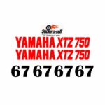 adesivi Moto Replica - 2 adesivi YAMAHA XTZ + 4 NUMERI CARENA