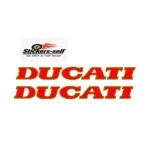 adesivi Moto Replica - 2 adesivi Ducati OLD LOGO - DUCATI OLD - CON FONDO