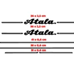 adesivi bici - 5 Adesivi Atala Citta 28 man - Old bike stickers Atala