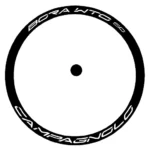adesivi cerchi bici - 8 adesivi Campagnolo WTO 60 - h 2,3 CM