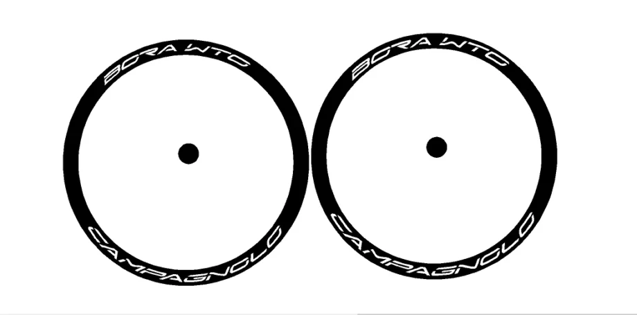 adesivi cerchi bici - 8 adesivi Campagnolo WTO DOPPIO PROFILO -