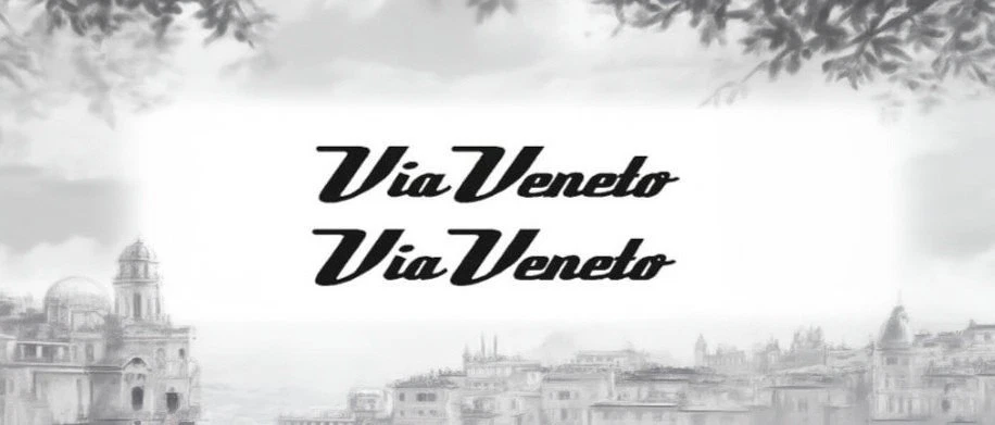 adesivi bici - 2 adesivi Via Veneto stickers Via Veneto