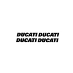 adesivi Moto Carene - 4 adesivi Ducati - Carenatura anteriore - mod 2