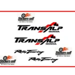 adesivi Moto Honda Transalp MOUNTAIN - RALLY TOURING 4 ADESIVI - LOGO MOUNTAIN