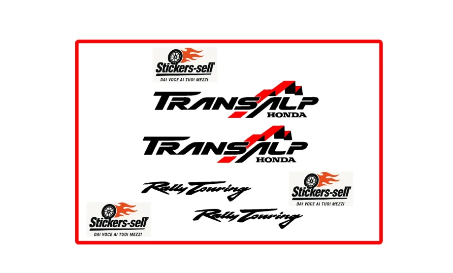 adesivi Moto Honda Transalp MOUNTAIN - RALLY TOURING 4 ADESIVI - LOGO MOUNTAIN