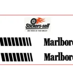 adesivi Moto 4 adesivi Marlbor barcode Stickers Marlbor barcode