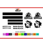 adesivi Moto - kit 12 adesivi Mana Black - stickers Royal Enfield custom