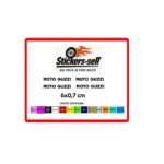 adesivi Moto 4 adesivi MOTO GUZZI - STICKERS MOTO GUZZI 6 X 0,7 CM