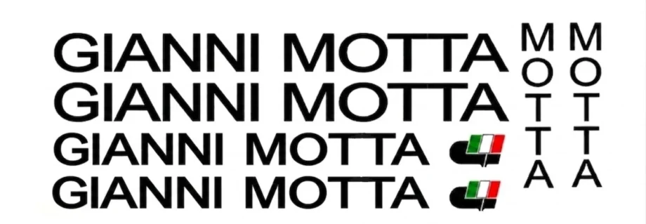 adesivi bici - 8 adesivi Gianni Motta- stickers Motta