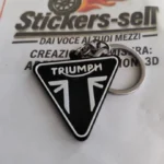 Portachiavi Triumph in gomma siliconica MOTO Mod 3