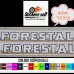 adesivi bici - kit per Telaio - 2 adesivi FORESTAL - stickers FORESTAL Mod 2