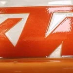 adesivi Moto / Casco - 1 Pz KTM Stampa Hd Uv DTF Rilievo 9X2,7cm