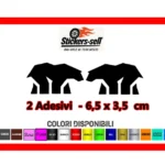 adesivi Moto / casco - 2 Adesivo Royal Enfield Interceptor Bear 650 -