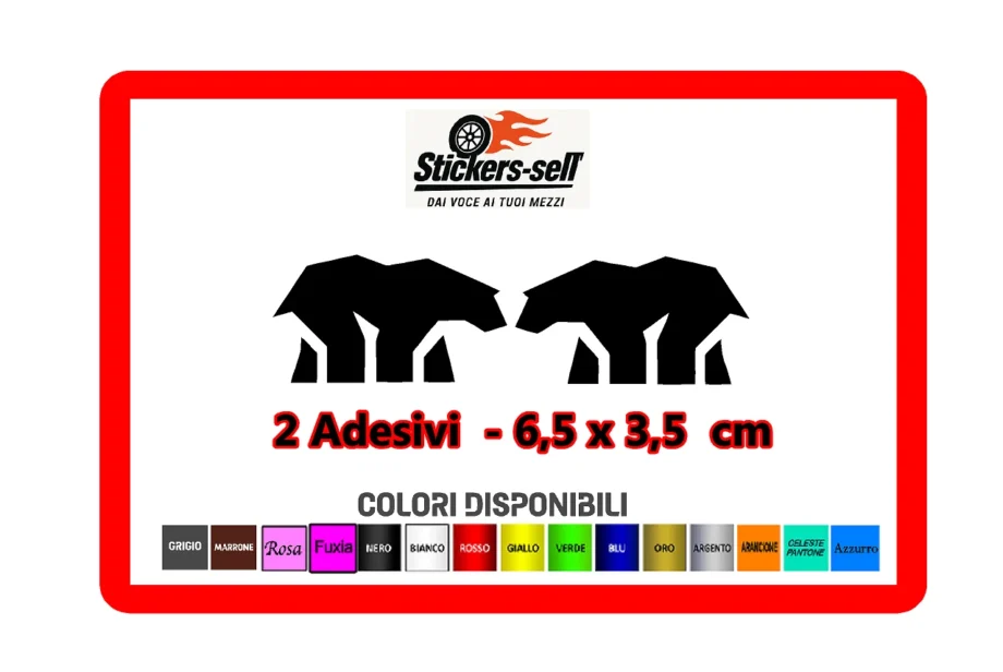 adesivi Moto / casco - 2 Adesivo Royal Enfield Interceptor Bear 650 -