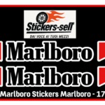 adesivi Moto 2 adesivi Marlboro Stickers Marlboro - 17,5 X 2,3
