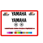 adesivi Moto - 4 adesivi Yamaha - 2 stickers 10 x 2,5 cm - 2 loghi 2,5x2,5 cm