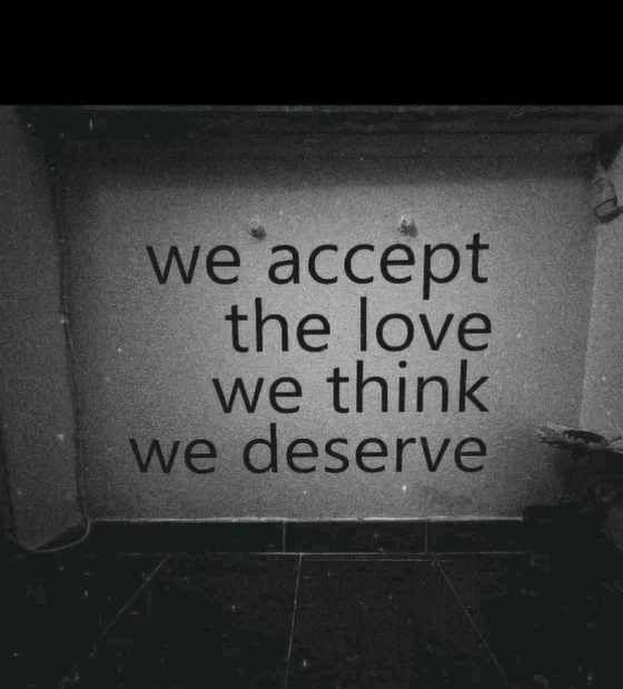 adesivi Muro - 80x50 Cm - We Accept The Love We Think We Deverse